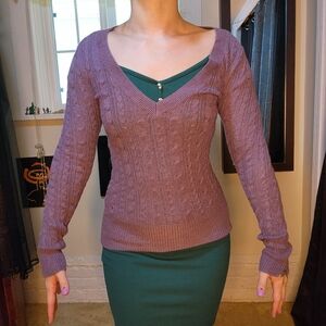 Lavender AE sweater